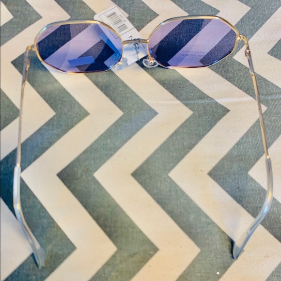 NYS Collection Purple and Gold Hex Sunglasses - Picture 6 of 8